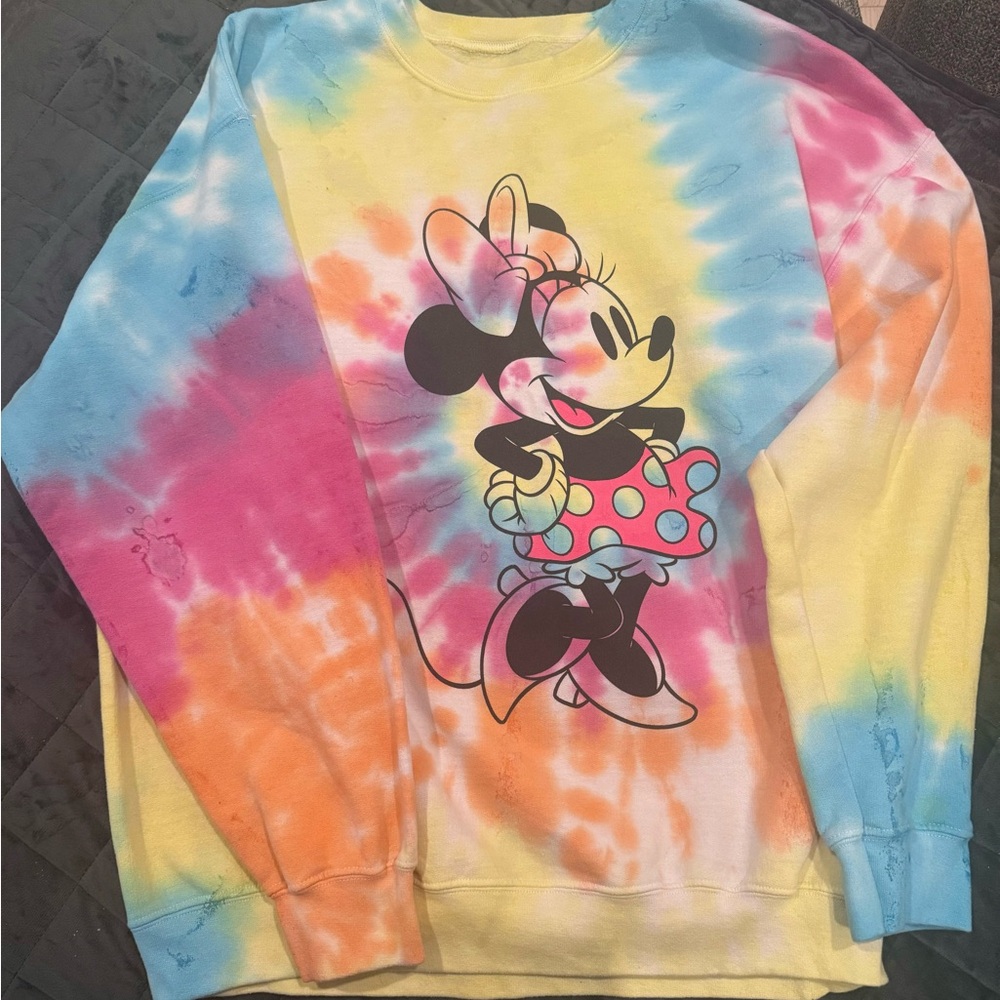 Tie Dye Super Comfy & Sassy Minnie Mouse Sweatshirt